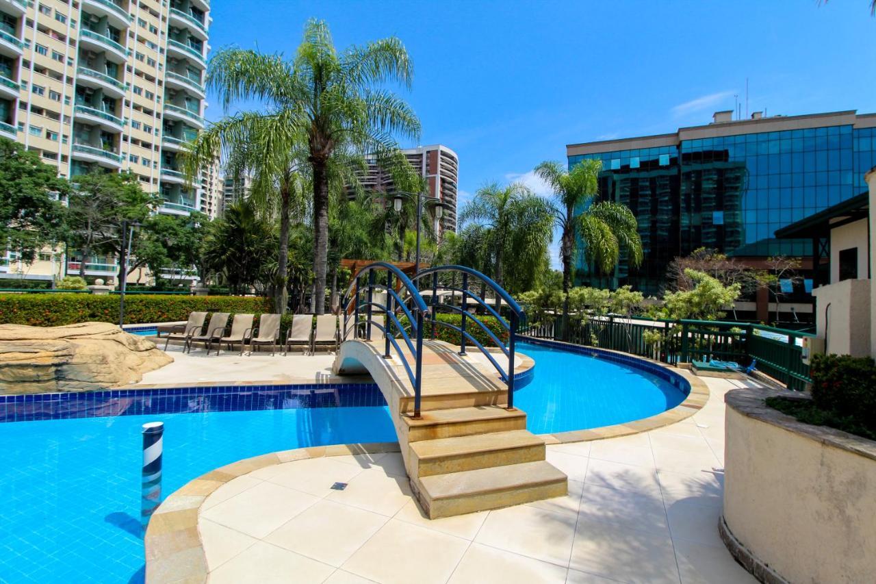 Barra Da Tijuca - 9 - Flat Premium Com Cozinha, Fogao Cooktop, Geladeira Grande, Smart Tv Grande, Lindo E Muitissimo Confortavel, Balsa Para A Praia Gratis E Estacionamento Gratuito Rio de Janeiro Exterior foto