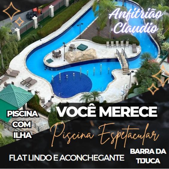 Barra Da Tijuca - 9 - Flat Premium Com Cozinha, Fogao Cooktop, Geladeira Grande, Smart Tv Grande, Lindo E Muitissimo Confortavel, Balsa Para A Praia Gratis E Estacionamento Gratuito Rio de Janeiro Exterior foto